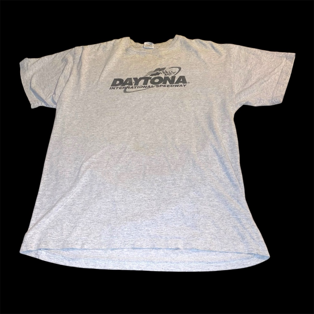 Daytona International Speedway Short Sleeve TShirt Size Large Gray Usa Made
